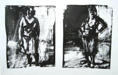 �Diptych of Jessika�. Silkscreen Print.
Each image approx. 30 x 23.5 cm.
